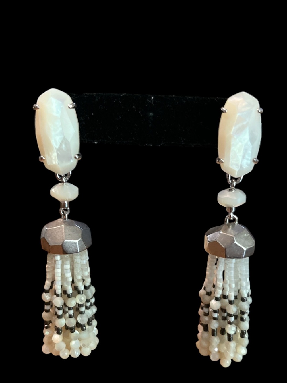 Kendra Scott "Dove" Statement Tassel Earrings